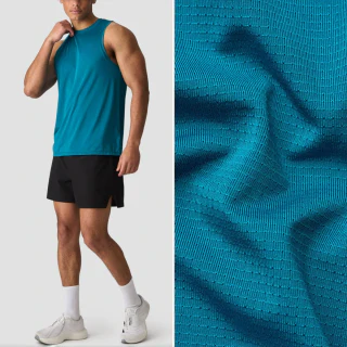 Camiseta sin mangas de poliéster/spandex para hombre · 3