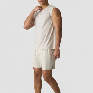 Camiseta sin mangas de algodón/poliéster para hombre. · 4