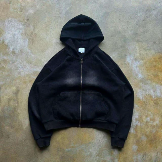 Boxy-Fit-Hoodie für Herren aus schwerer Waffelstrick-Baumwolle · 5