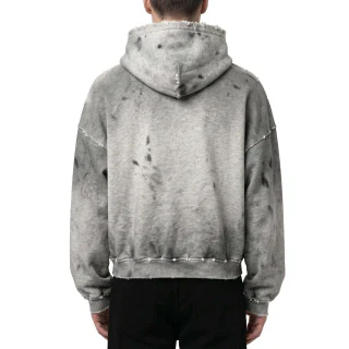 Felpa con cappuccio oversize da uomo in cotone pesante · 5