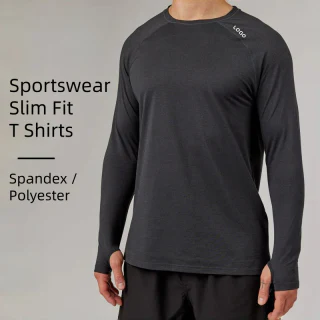 Camiseta de hombre slim fit y ligera de secado rápido · 1