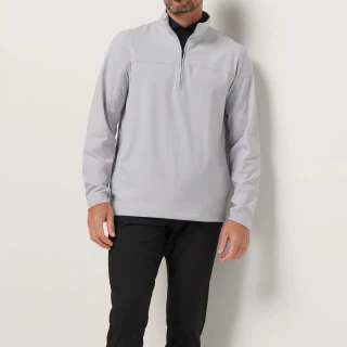 Men's lightweight quarter-zip long-sleeve jacket · 3