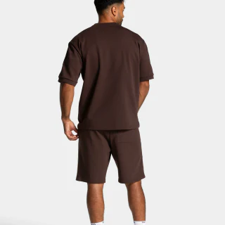 男士超大圓領棉質 T 卹 · 400 GSM · 4