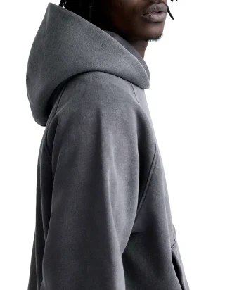 Übergroßer, kastenförmiger Baumwoll-Kapuzenpullover für Herren · 500 g/m² · 3