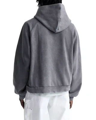 Übergroßer, kastenförmiger Baumwoll-Kapuzenpullover für Herren · 500 g/m² · 4
