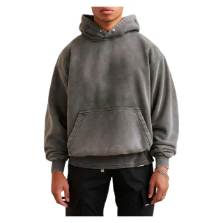 Herren-Kapuzenpullover aus Baumwolle in Übergröße · 1