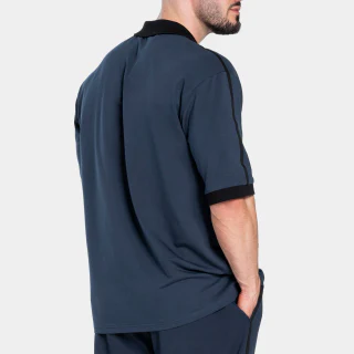 Men's oversized quick-dry cotton/spandex polo shirt · 260 GSM · 2