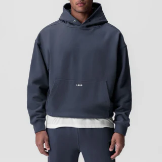 Unisex-Kapuzenpullover in Übergröße, schwer, 600 g/m² · 1