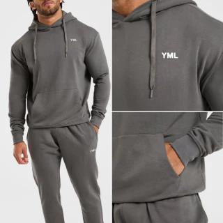 Men's heavyweight cotton/polyester hoodie · 340 GSM · 3