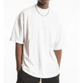 Camiseta masculina oversized de algodão pesado com ajuste quadrado · 4