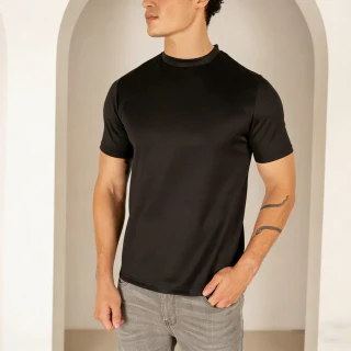 Camiseta ajustada de peso pesado para hombre · 230 GSM · 3