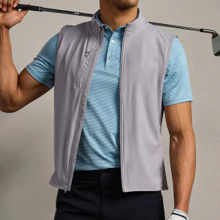 Men's sleeveless crew-neck jacket · 1