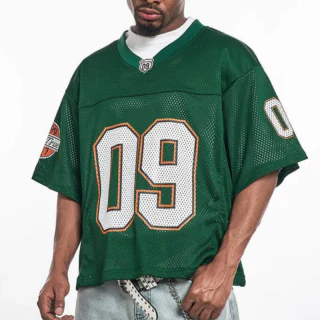 Men's oversized quick-dry V-neck polyester sports jersey · 3