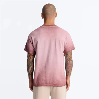 T-shirt de algodão oversized para homem · 2