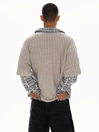 Men's long-sleeve two-piece set · 3