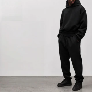 Men's oversized boxy-fit polyester hoodie · 2