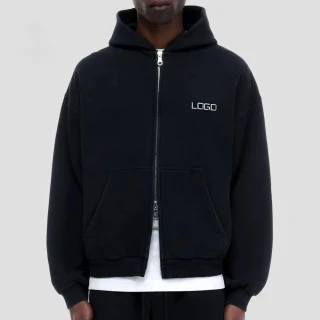 Men's heavyweight zip-up hoodie · 420 GSM · 1