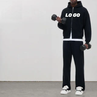 Men's heavyweight zip-up hoodie · 420 GSM · 2