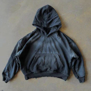 Boxy-fit heavyweight cotton hoodie · 3
