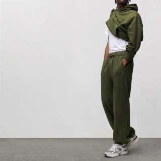 Joggers oversize de hombre de algodón/poliéster · 2