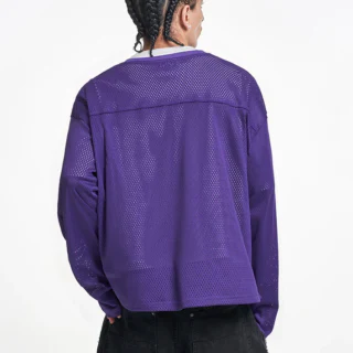 Men's oversized long-sleeve polyester T-shirt · 2