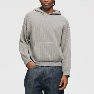 Boxy-fit cotton hoodie · 1