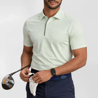 Men's quick-dry polyester/spandex polo shirt · 1