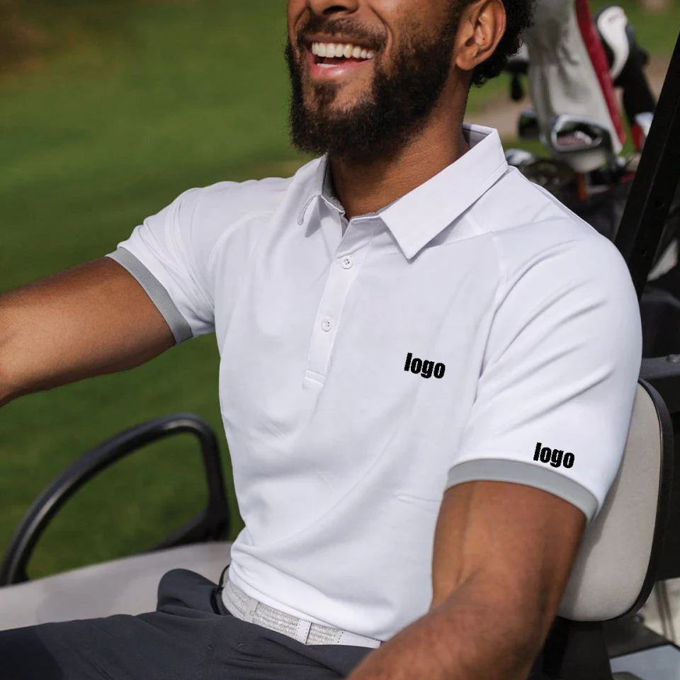Polyester/spandex polo shirt
