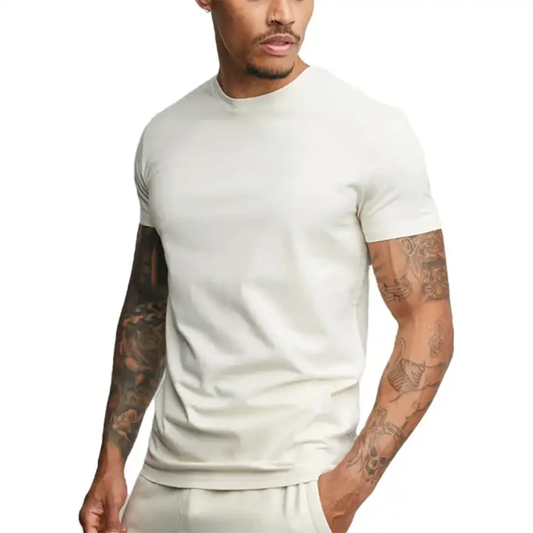 Men's quick-dry cotton/spandex T-shirt