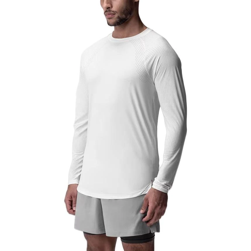Men's oversized long-sleeve cotton T-shirt