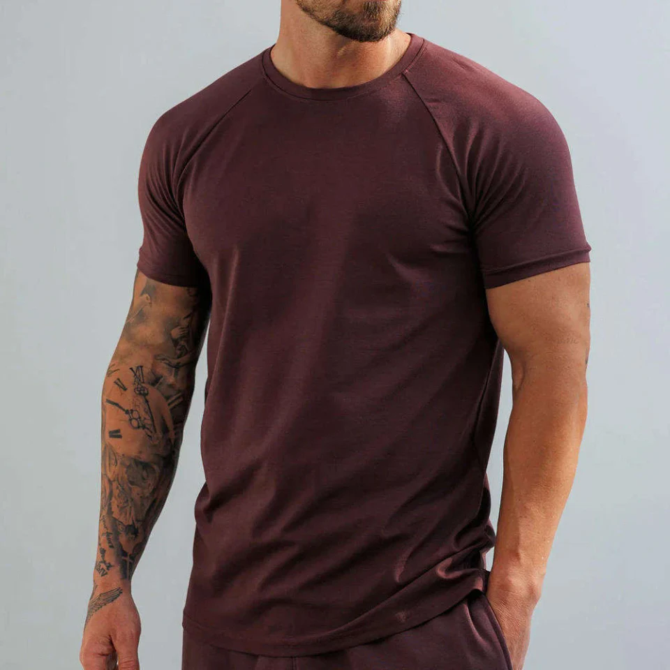 Camiseta masculina de algodão/poliéster · 3