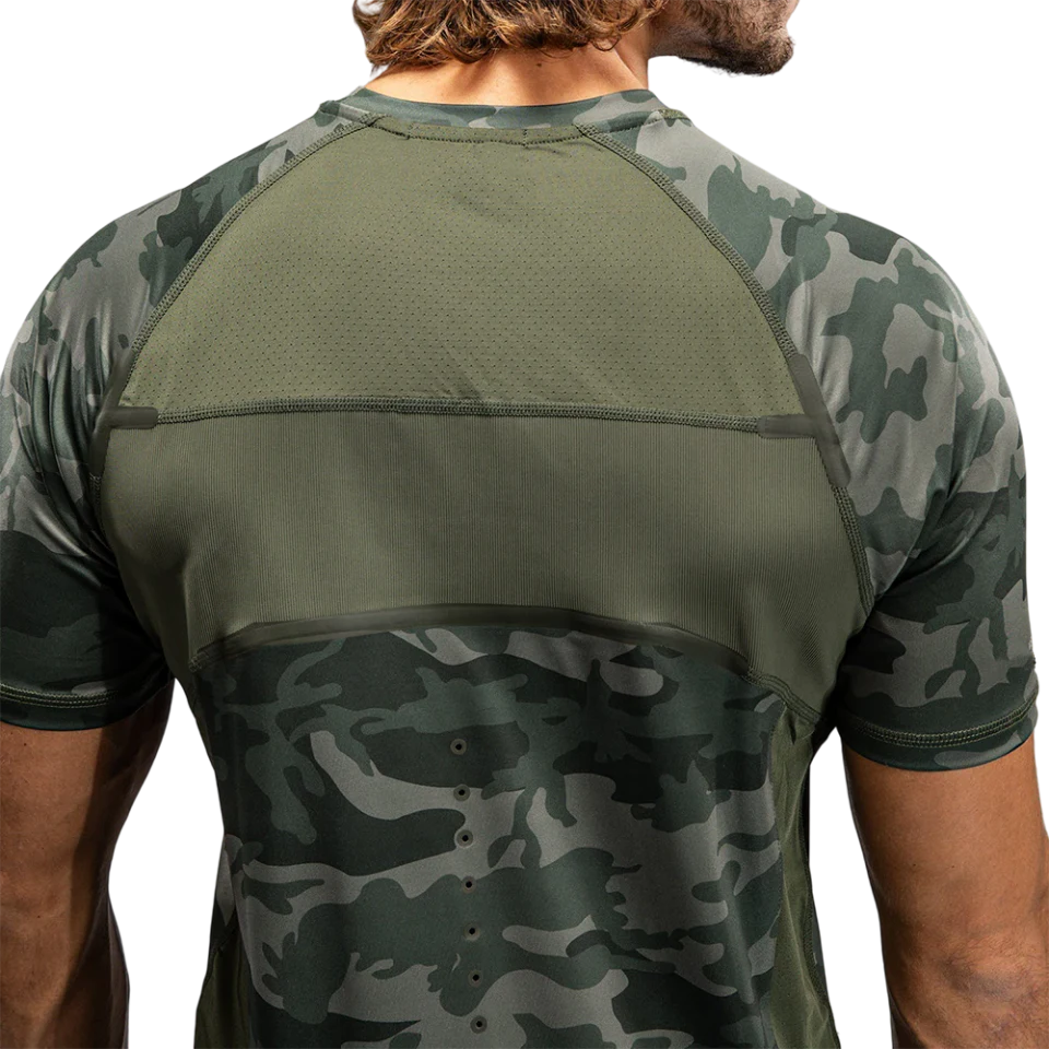 Camiseta masculina de algodão/poliéster · 2