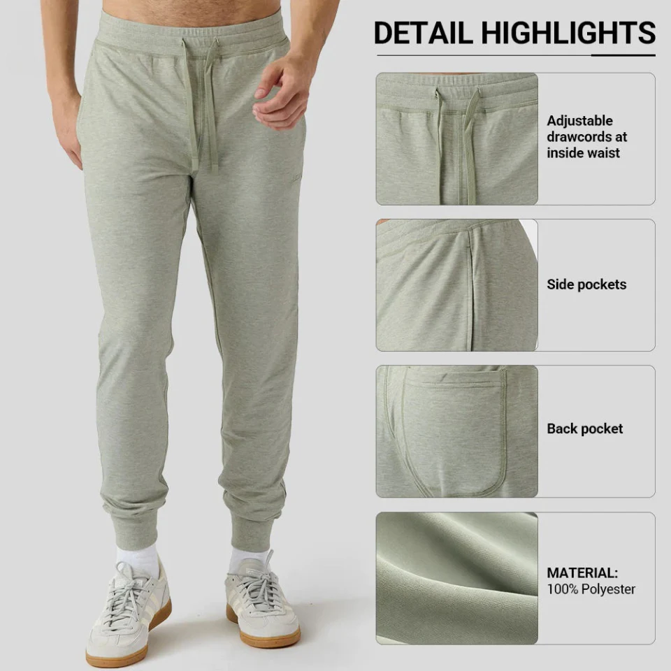 Men's lightweight polyester joggers · 2
