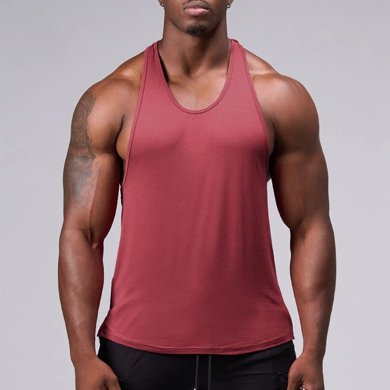 Schnell trocknendes, leichtes Tanktop aus Polyester/Spandex für Herren · 6