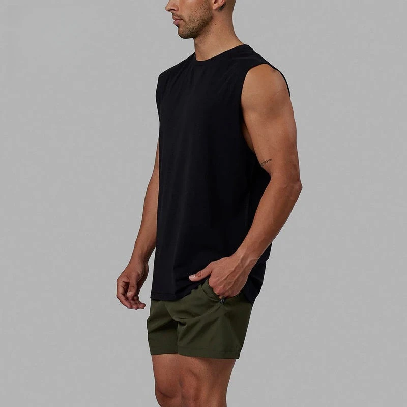 Camiseta sin mangas de algodón/poliéster para hombre. · 6