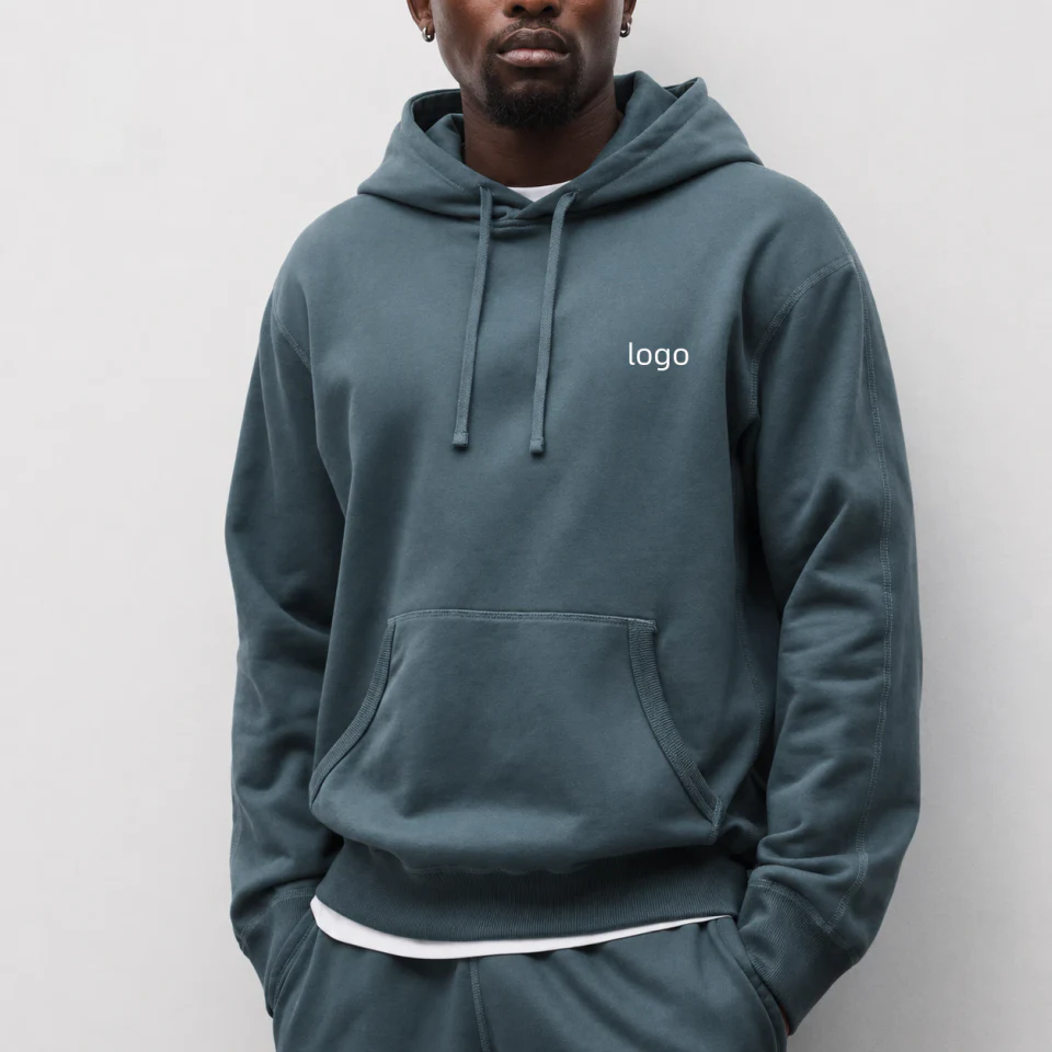 Herren-Kapuzenpullover aus schwerer Baumwolle · 390 g/m²