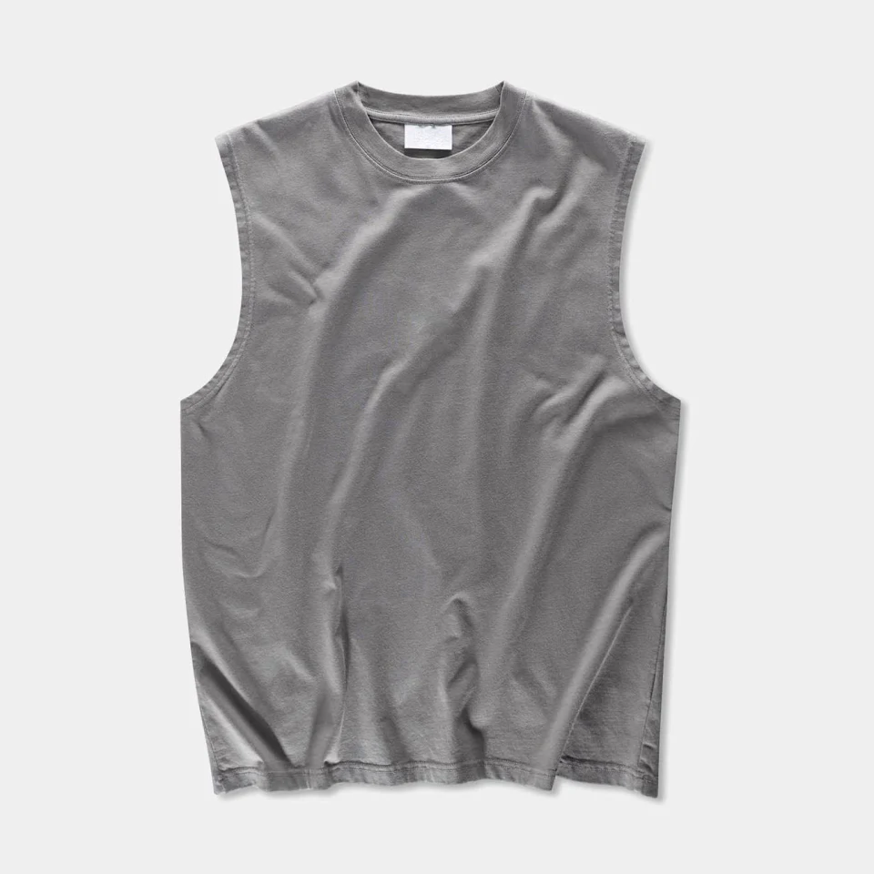Débardeur homme sans manches en coton/polyester à séchage rapide · 3