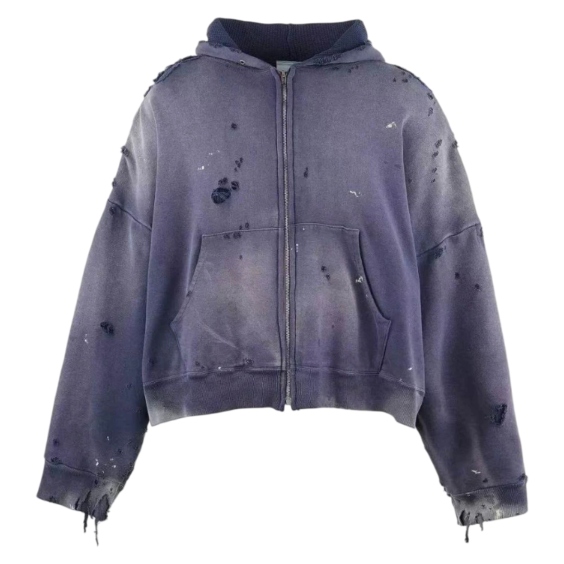 Kapuzenpullover aus Baumwolle mit Säurewaschung · 3