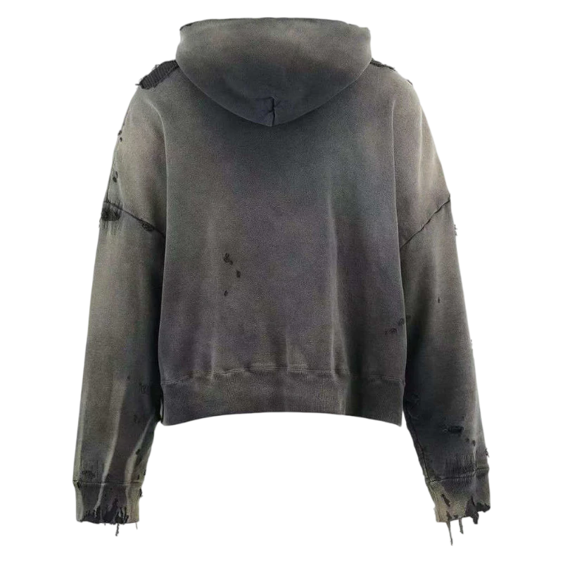 Kapuzenpullover aus Baumwolle mit Säurewaschung · 5