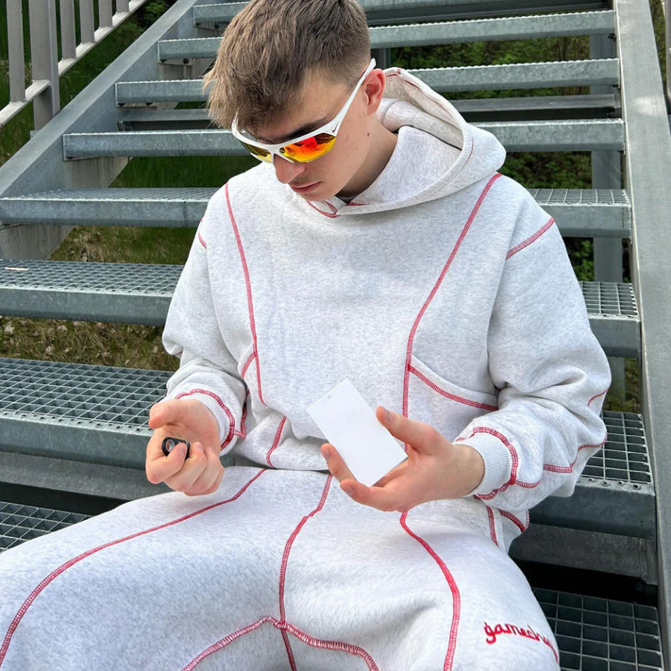 Men's oversized cotton tracksuit · 2