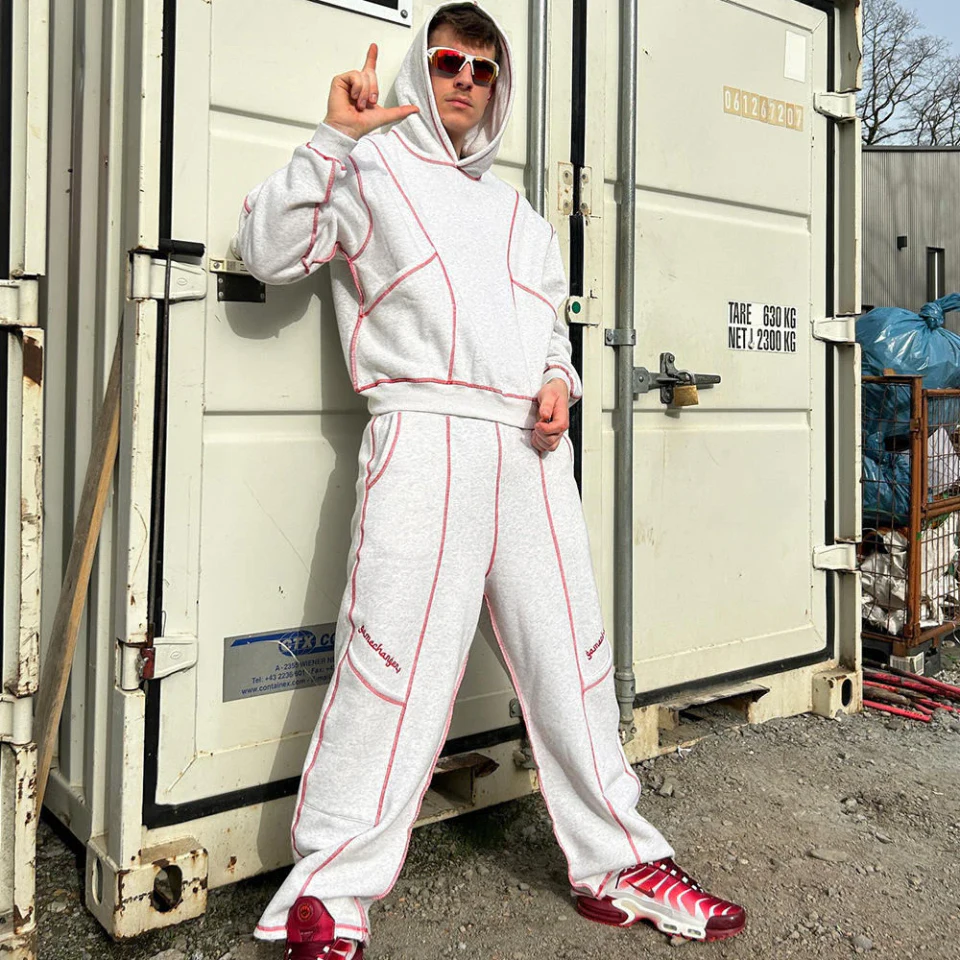 Men's oversized cotton tracksuit · 3