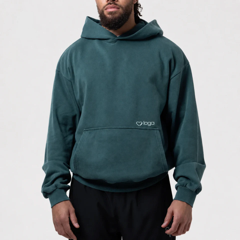 Men's oversized cotton/polyester hoodie · 3
