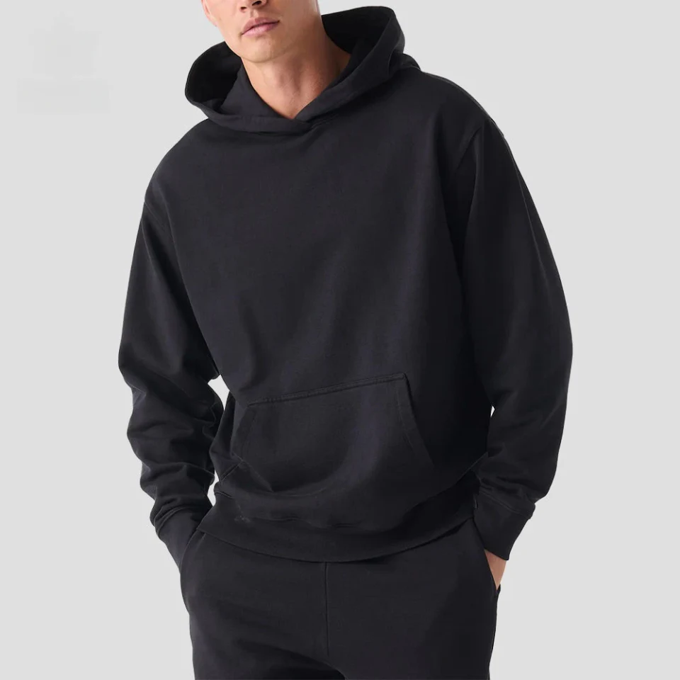 Unisex-Kapuzenpullover aus schwerer, übergroßer Baumwolle