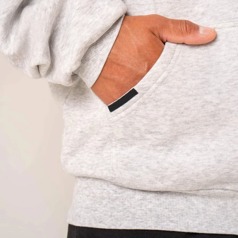 Sweat à capuche zippé épais oversize pour homme · 6