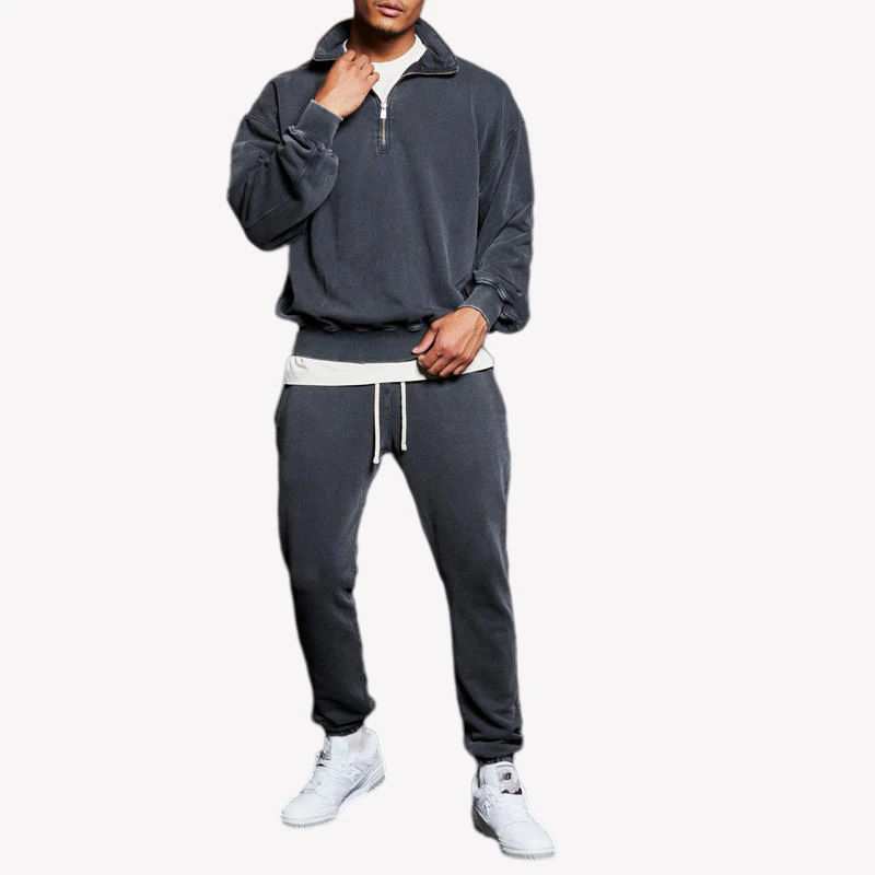 Men's oversized heavyweight acid-wash sweatshirt · 3