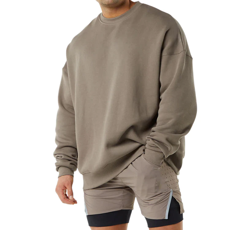 Men's crew-neck cotton sweatshirt