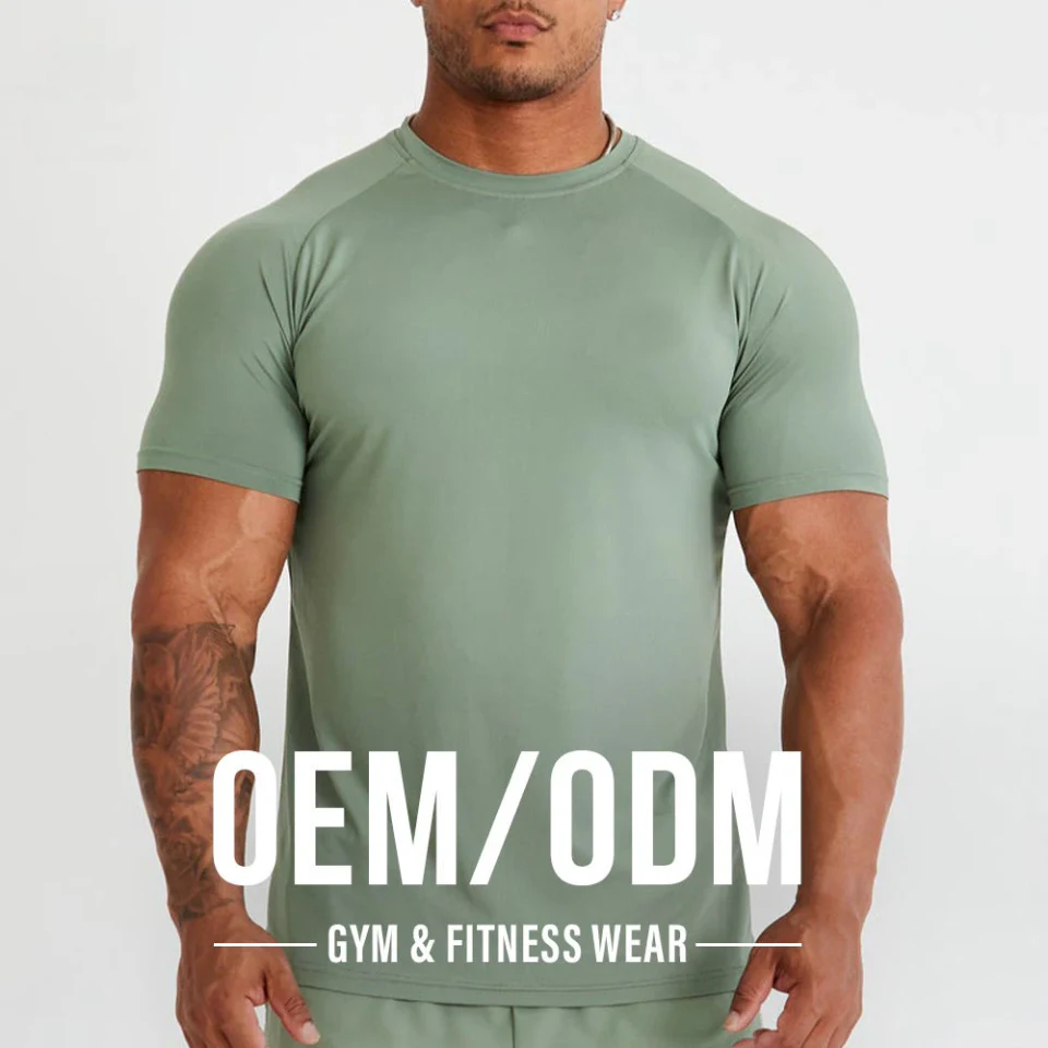 Men's quick-dry lightweight polyester/spandex T-shirt