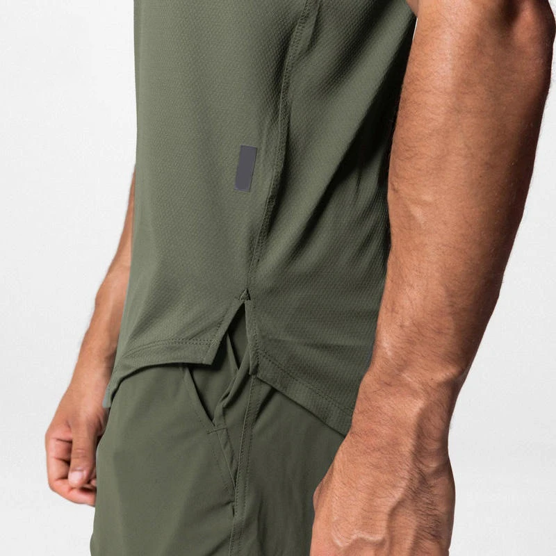 Camiseta de poliéster/spandex de secado rápido para hombre · 3