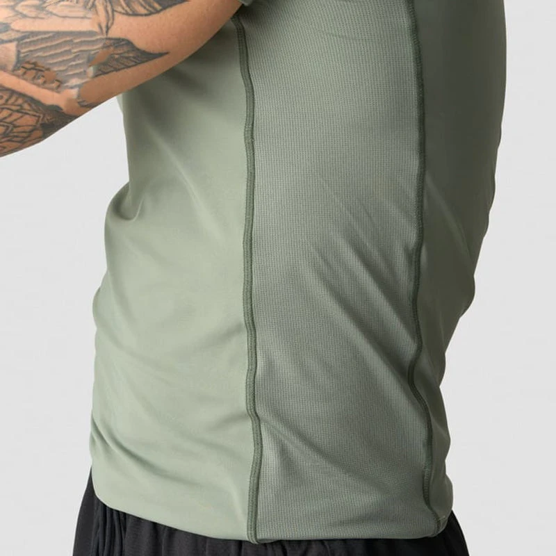 Camiseta de hombre slim fit de poliéster/spandex raglán con cuello redondo · 4
