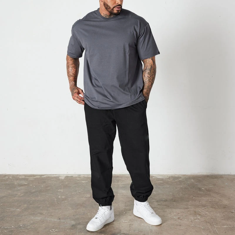 Slim-fit cotton/spandex T-shirt · 2
